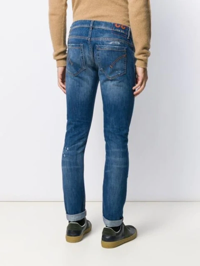 Shop Dondup George Slim Fit Jeans In Blue