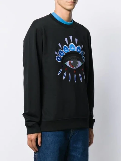 Shop Kenzo Eye Sweatshirt In Black