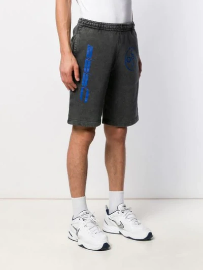 Shop Off-white Hardcore Caravaggio Shorts In 1030 Black Blue