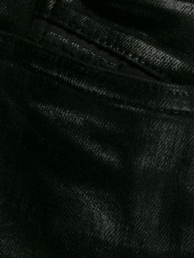 Shop Diesel Black Gold Skinny Fit Trousers In Black