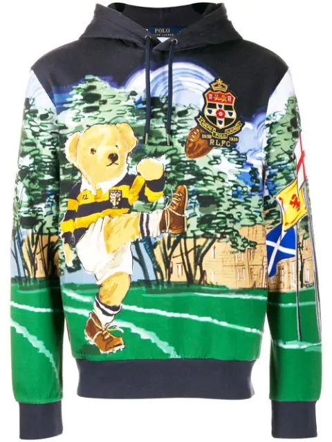 ralph lauren rugby bear hoodie