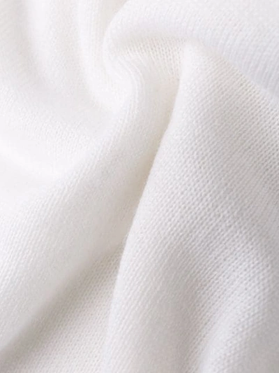 Gcds Embroidered-logo Roll Neck Jumper In White