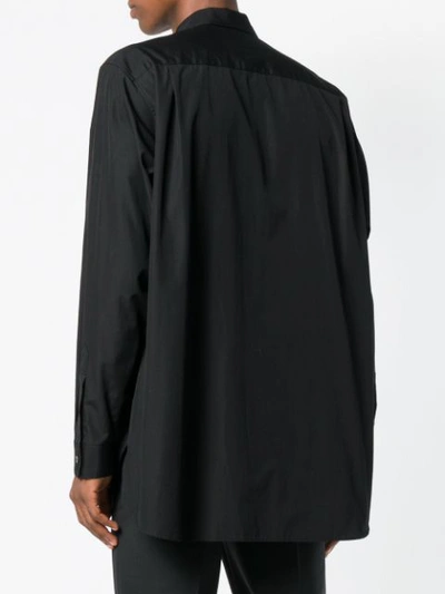 Shop Yohji Yamamoto Modern Shirt In Black