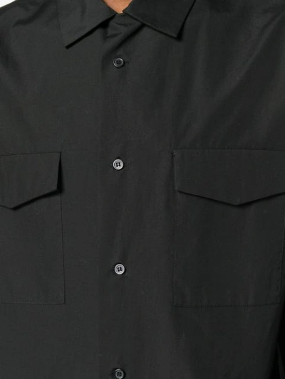 Shop Yohji Yamamoto Modern Shirt In Black