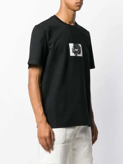 Shop Msgm Portrait Logo T-shirt In Black