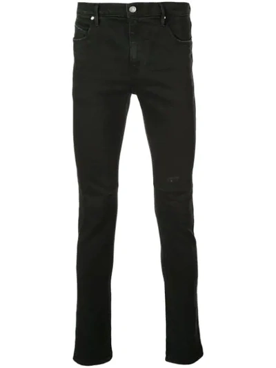 RTA CROSS PRINT SKINNY JEANS - 黑色