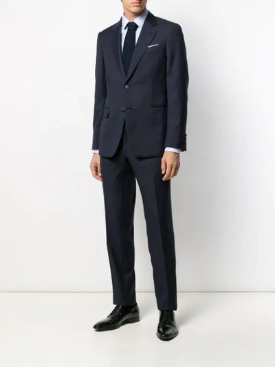 Shop Brioni Two Piece Suit In Blue