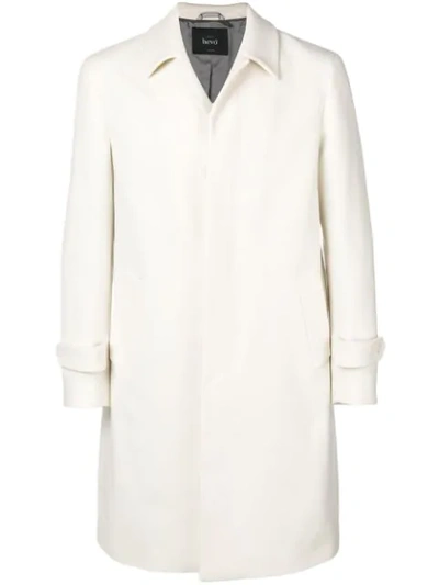 Shop Hevo Cisternino Single-breasted Coat - White