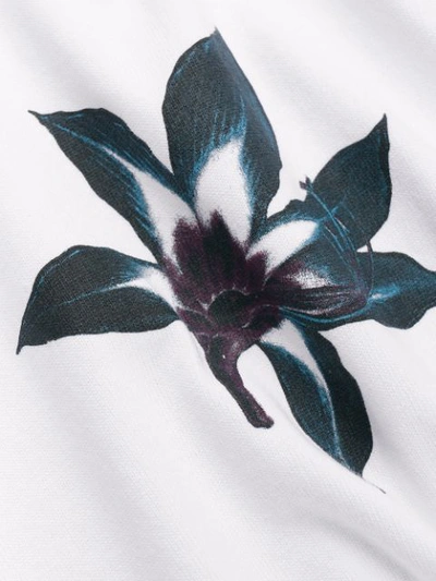Shop Acne Studios Flower Print T-shirt In White