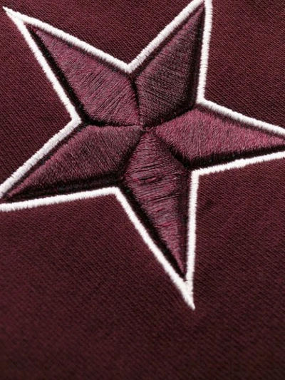 Shop Emporio Armani Embroidered Star Sweatshirt In Red