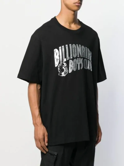 Shop Billionaire Boys Club Metallic Logo Printed T-shirt In Black