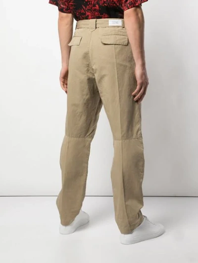 Shop Givenchy Belted Cargo Trousers In Neutrals