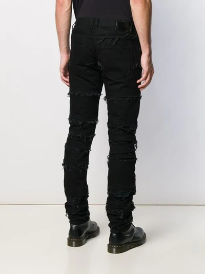 Shop Diesel Black Gold Jeans Mit Ausgefransten Kanten In 02 Black