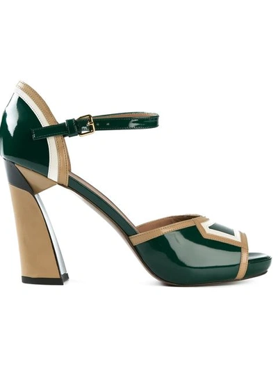 Marni Varnished Pumps In Dark Green