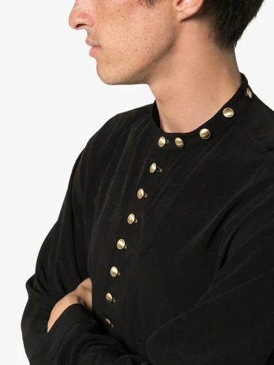 Shop Yohji Yamamoto Hemd Mit Nieten In Black
