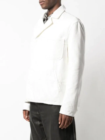 Shop Haider Ackermann Off-centre Jacket In White