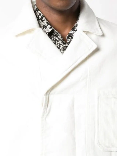 Shop Haider Ackermann Off-centre Jacket In White
