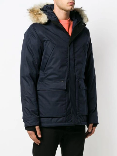 Shop Nobis Heritage Parka Jacket In Blue