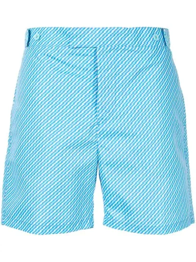 Shop Frescobol Carioca Pepe Swim Shorts In Blue