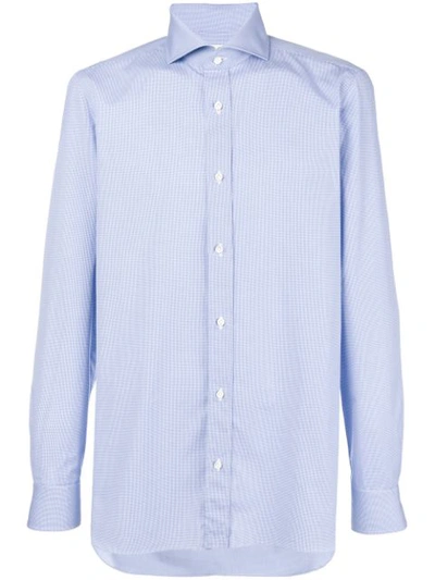 Shop Borrelli Checked Button-down Shirt - Blue