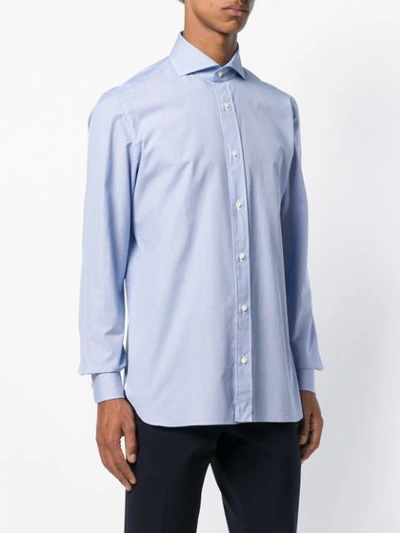 Shop Borrelli Checked Button-down Shirt - Blue