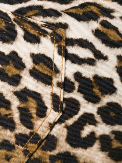 Shop Versace Animal Print Shirt Jacket In Neutrals