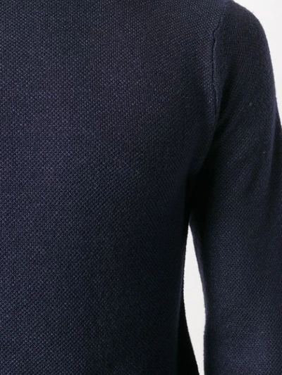 Shop Paolo Pecora Roll-neck Fitted Sweater - Blue