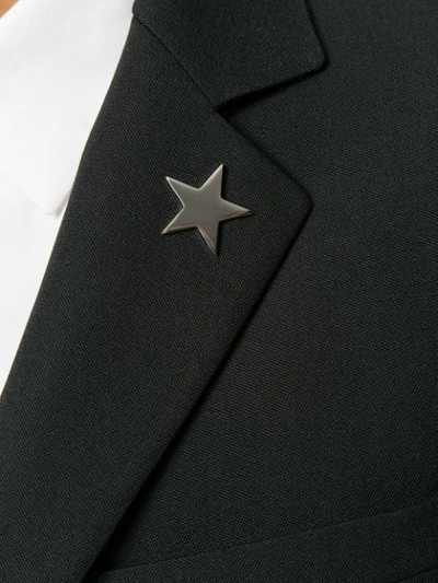 Shop Givenchy 星星铆钉西装夹克 - 黑色