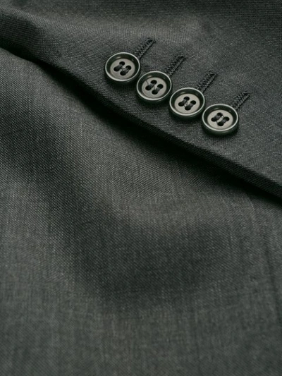 Canali Plain Formal Blazer In Grey