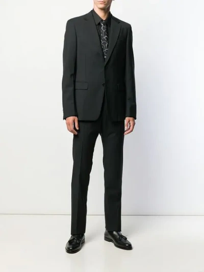 Shop Dolce & Gabbana Long-sleeve Poplin Shirt In Black