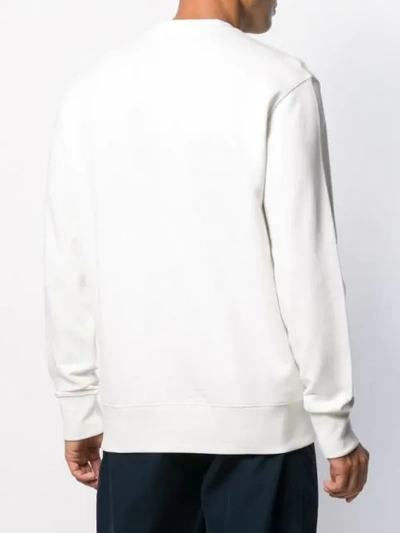 Shop J. Lindeberg Hurl Logo Print Sweatshirt In White