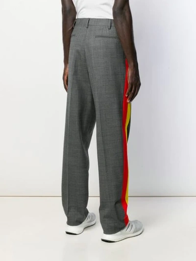Shop Stella Mccartney Julian Mélange Tailored Trousers In Grey