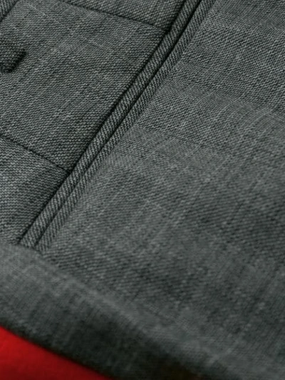 Shop Stella Mccartney Julian Mélange Tailored Trousers In Grey