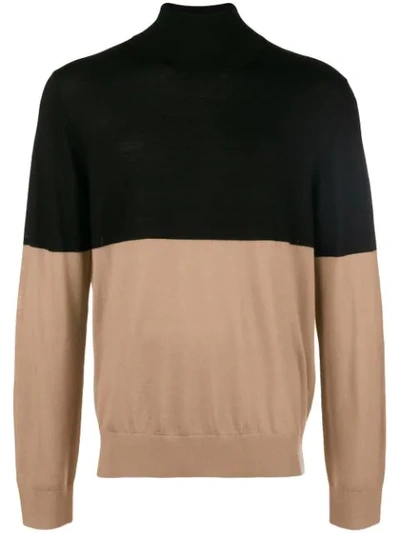 high neck Novelty knit jumper