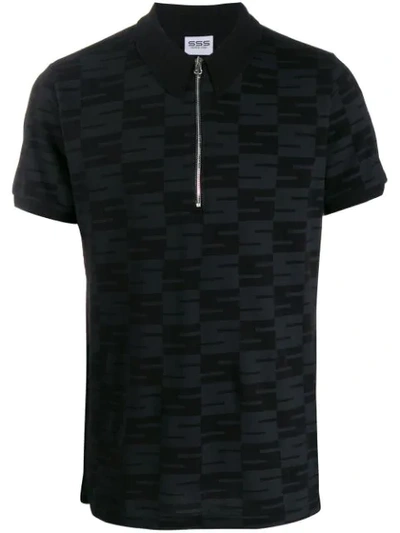 Shop Sss World Corp Polo 2 Shirt In Black