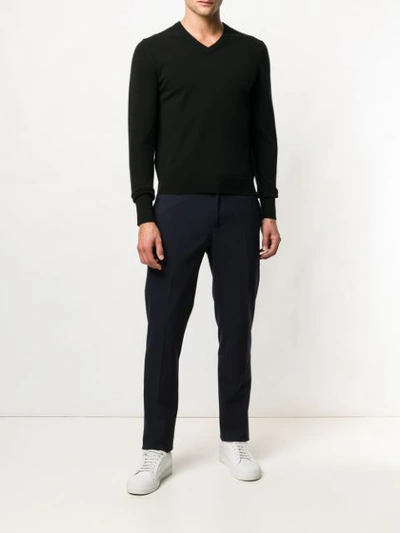 Drumohr V-neck Sweater In Black
