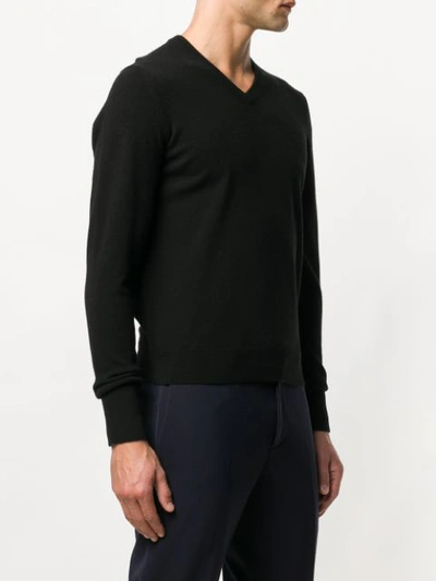 Drumohr V-neck Sweater In Black