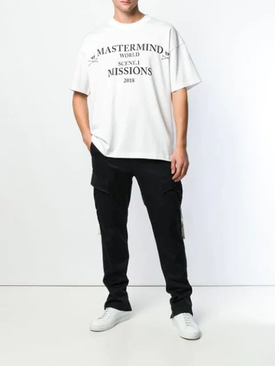 Shop Mastermind Japan Logo Patch T In White