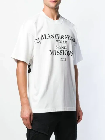 Shop Mastermind Japan Logo Patch T In White
