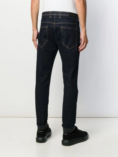 Shop Neil Barrett Slim-fit Mid-rise Jeans In Blue