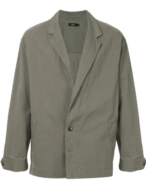 Bassike Single-breasted Jacket In Green | ModeSens