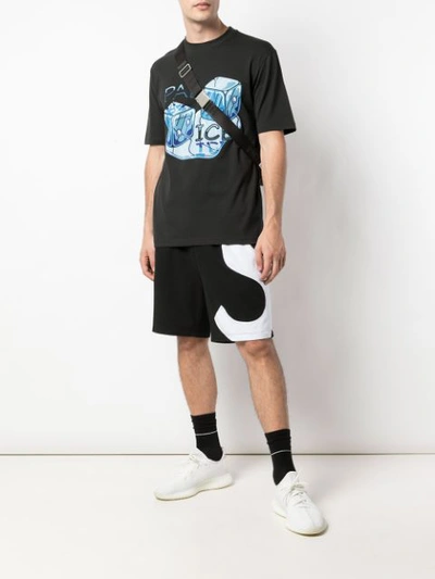 S Logo Shorts In Black