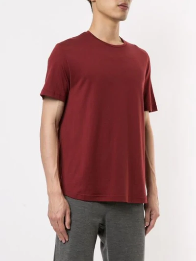 Shop Loro Piana Crew Neck Plain T-shirt In Red