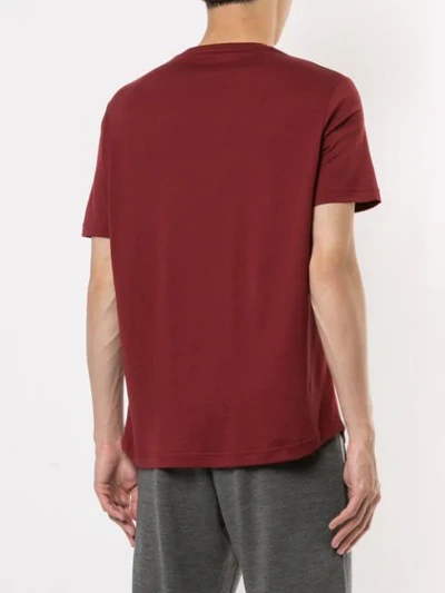 Shop Loro Piana Crew Neck Plain T-shirt In Red
