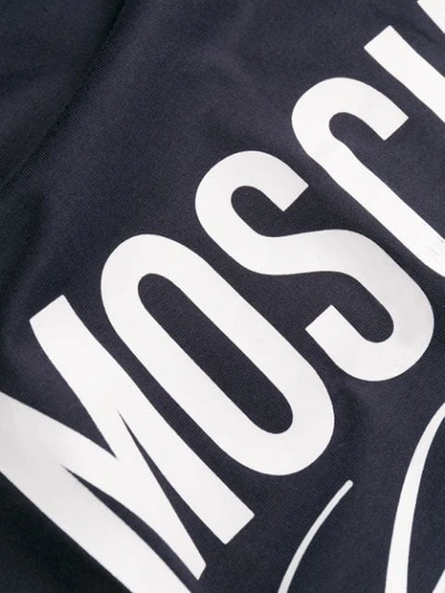 Shop Moschino Logo T-shirt In Blue