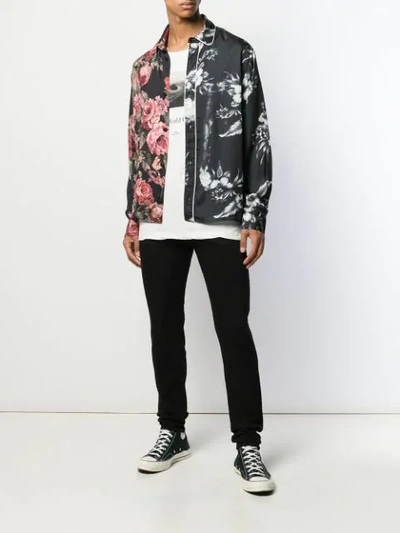 Represent Distressed Skinny Jeans In Jet Black