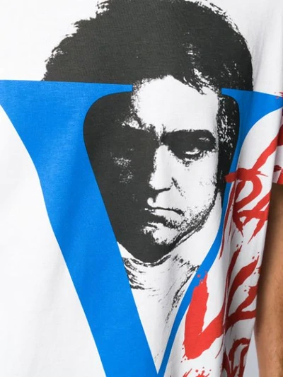 Shop Valentino X Undercover Vvv Print T-shirt In White