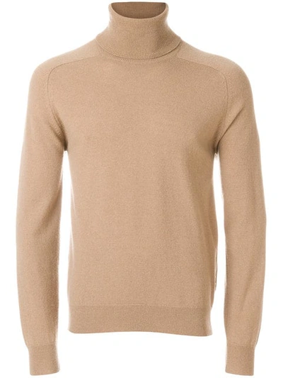 Shop Ami Alexandre Mattiussi Turtleneck Sweater In Neutrals