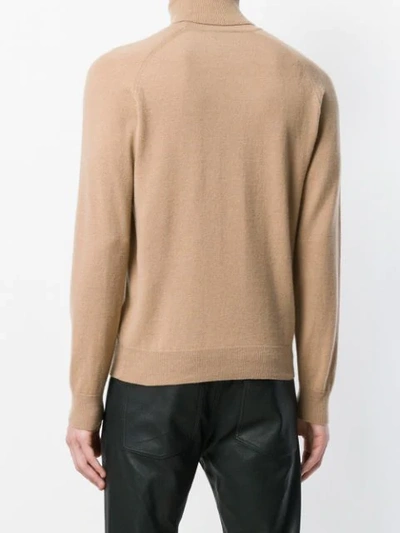 Shop Ami Alexandre Mattiussi Turtleneck Sweater In Neutrals