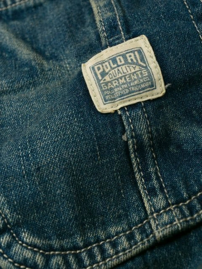 Shop Polo Ralph Lauren Corduroy Trim Denim Jacket In 001 Blue